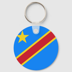 Congo - Democratic Republic of the Congo Flag Keychain