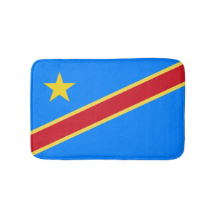 Congo flag bath mat