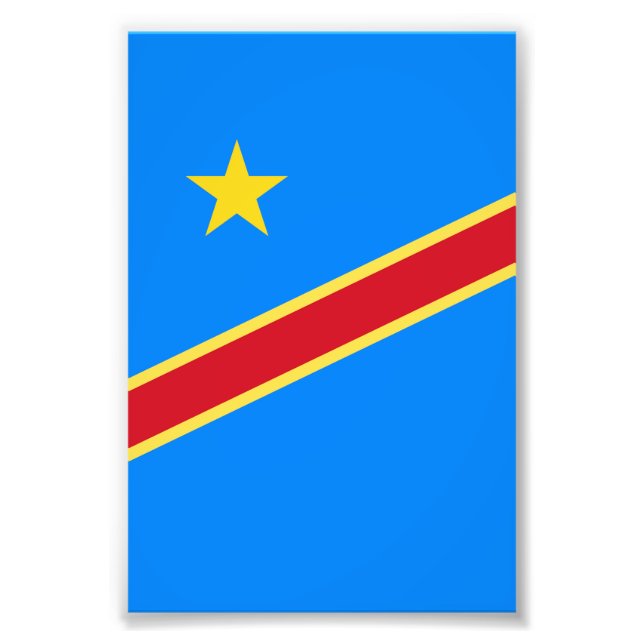 Congo flag photo print (Front)