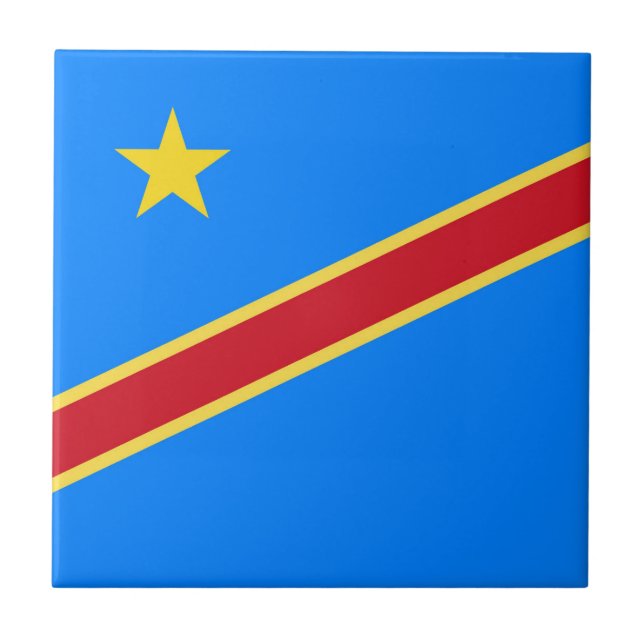 Congo flag tile (Front)