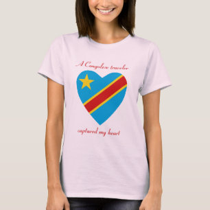 Congo-Kinshasa Drapeau T-Shirt Chéri(e)