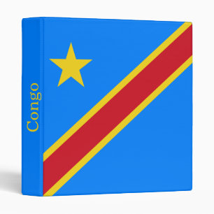 Congo Kinshasa Flag Binder