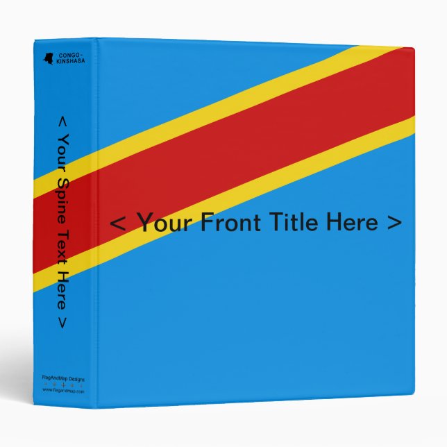 Congo-Kinshasa Flag Binder (Front/Spine)