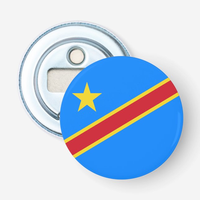 Congo Kinshasa Flag Bottle Opener (Front)