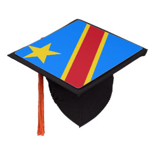 Congo-Kinshasa Flag Graduation Cap Topper