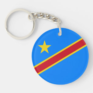 Congo Kinshasa Flag Keychain