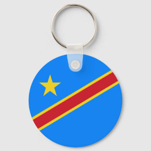 Congo Kinshasa Flag Keychain