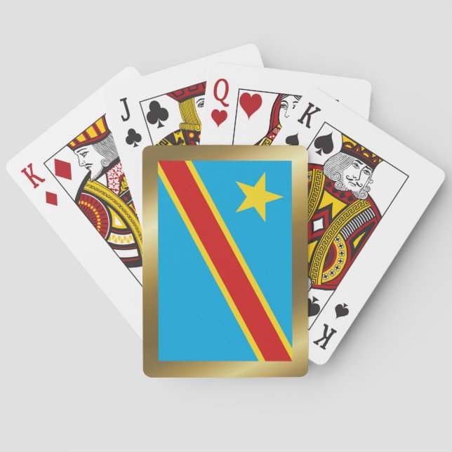 Congo-Kinshasa Flag Playing Cards (Back)
