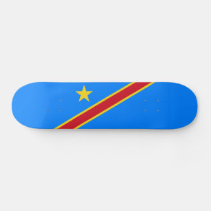 Congo Kinshasa Flag Skateboard