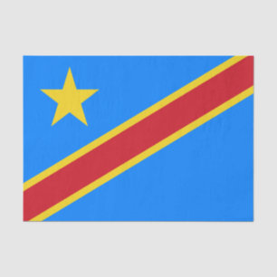 Congo Kinshasa Flag Tissue Paper