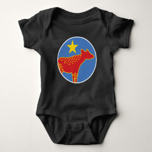 Congo Okapi Congolese National Animal Flag Baby Bodysuit