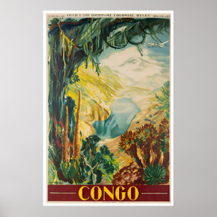 Congo Poster Africa Travel Art African Print