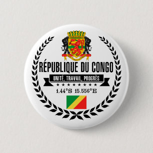 Congo Republic 2 Inch Round Button
