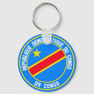 Congo Round Emblem Keychain