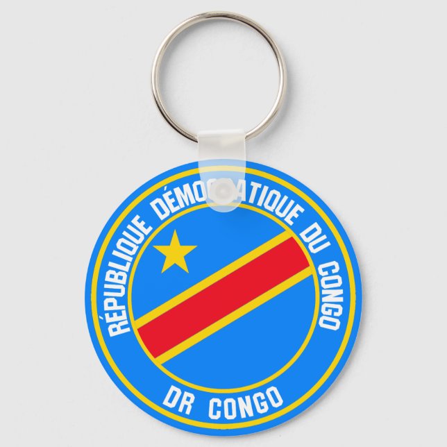 Congo Round Emblem Keychain (Front)