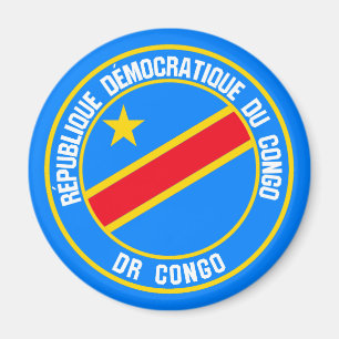 Congo  Round Emblem Magnet