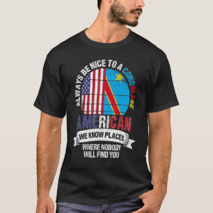Congolese American We know Places where Country Co T-Shirt
