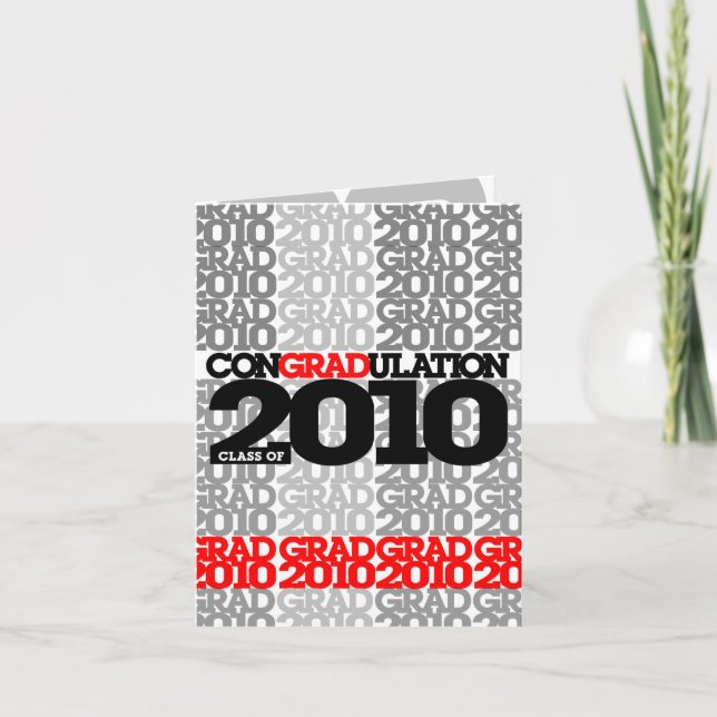 conGRADulations Class of 2010  Red Card (Front)