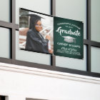 Congrats 1 Photo Green White & Silver Graduation