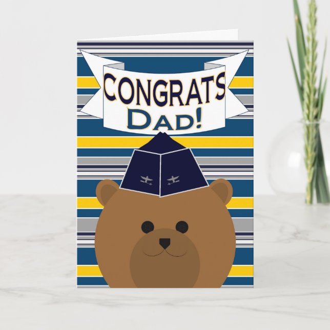 Congrats - Air Force - Dad / Father Card (Front)