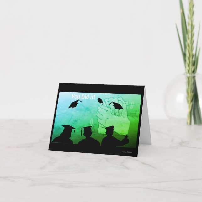 Congrats ASL Graduation Greeting Card (Front)