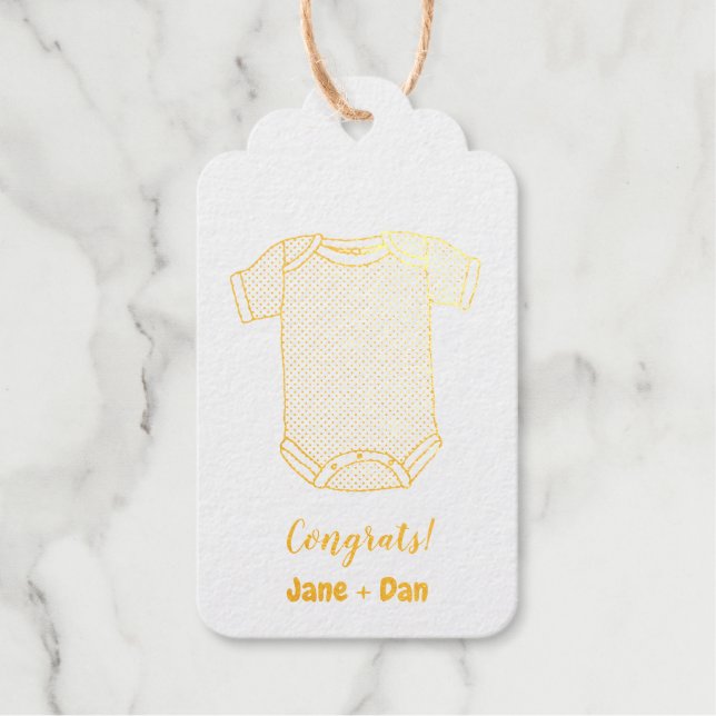 Congrats! (baby shower cloth) gift tags (Front)