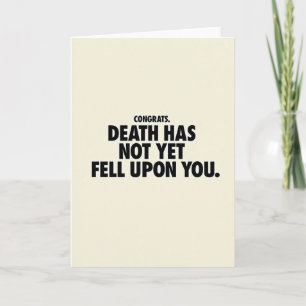 Congrats Bold Text Birthday Card