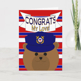 Congrats - Coast Guard - My Love / Boyfriend Card