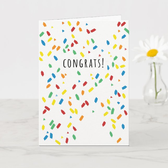 CONGRATS CONFETTI CARD (Small Plant)