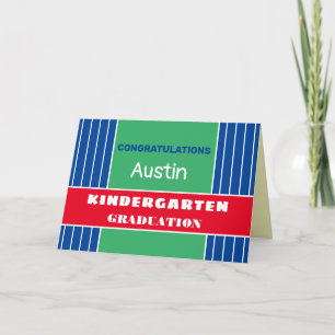 Congrats! Custom Kindergarten graduation card! Card