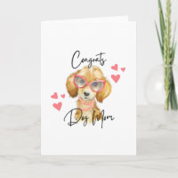 Congrats Dog Mom Greeting Cards