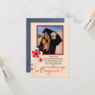 Congrats for the graduation card