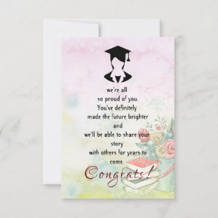 Congrats for the graduation card