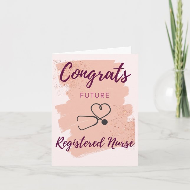 Congrats Future Registered Nurse Card (Front)