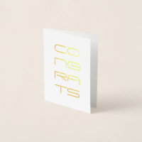 congrats gold foil