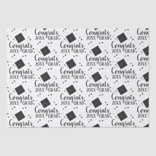 Congrats Grad 2024 Wrapping Paper (Front)