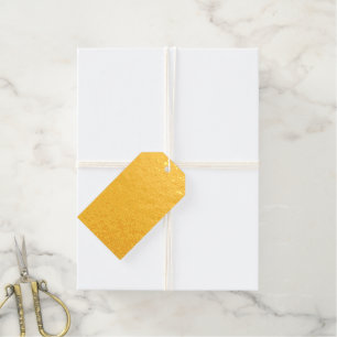 Congrats grad black gold custom script elegant gift tags