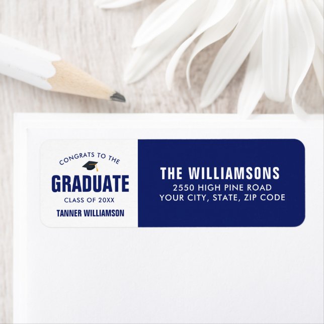 Congrats Grad Cap Class 20XX Modern Grad Custom (Insitu)