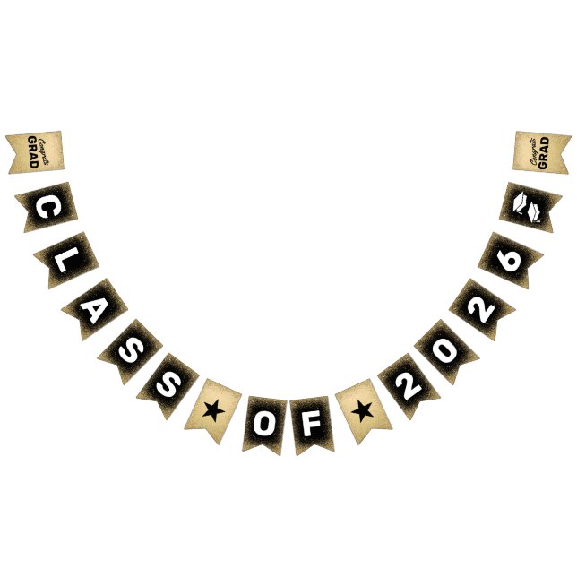 Congrats Grad Class of 2025 Bunting Flags (All)