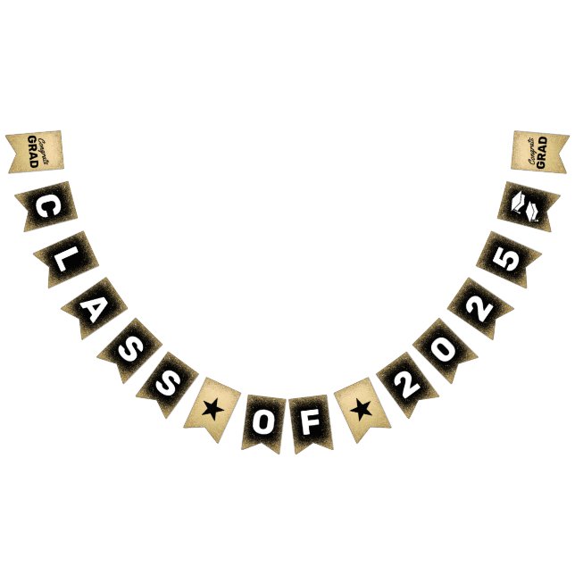 Congrats Grad Class of 2025 Bunting Flags (All)