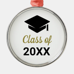 Congrats Grad Class Of Any Year Graduation Cap Metal Ornament