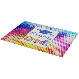Congrats Grad Colours, Fun Cutting Board