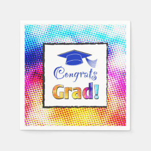 Congrats Grad Colours, Fun Napkin