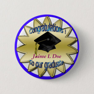 congrats grad commemorative 2 inch round button