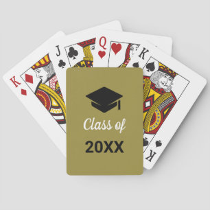 Congrats Grad Graduation Cap Class Of Any Year Playing Cards
