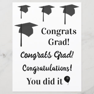 Congrats Grad, Graduation Caps, Scrapbook Paper