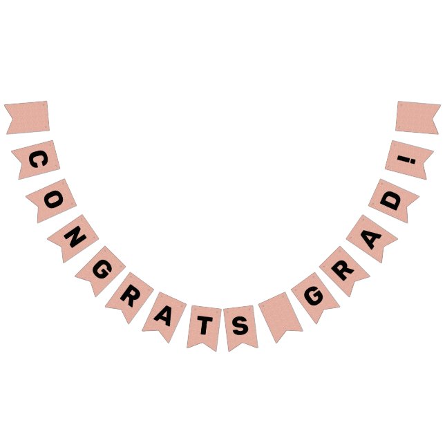 Congrats Grad Graduation Party Banner Pink Glitter (All)