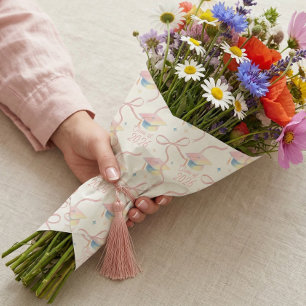 Congrats Grad Watercolour Grad Cap Class of 2026 Wrapping Paper