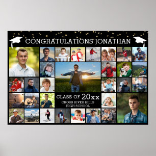Congrats Graduate 31 Photo Collage Your Colour Foa Poster