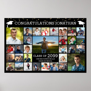 Congrats Graduate 31 Photo Collage Your Colour Poster